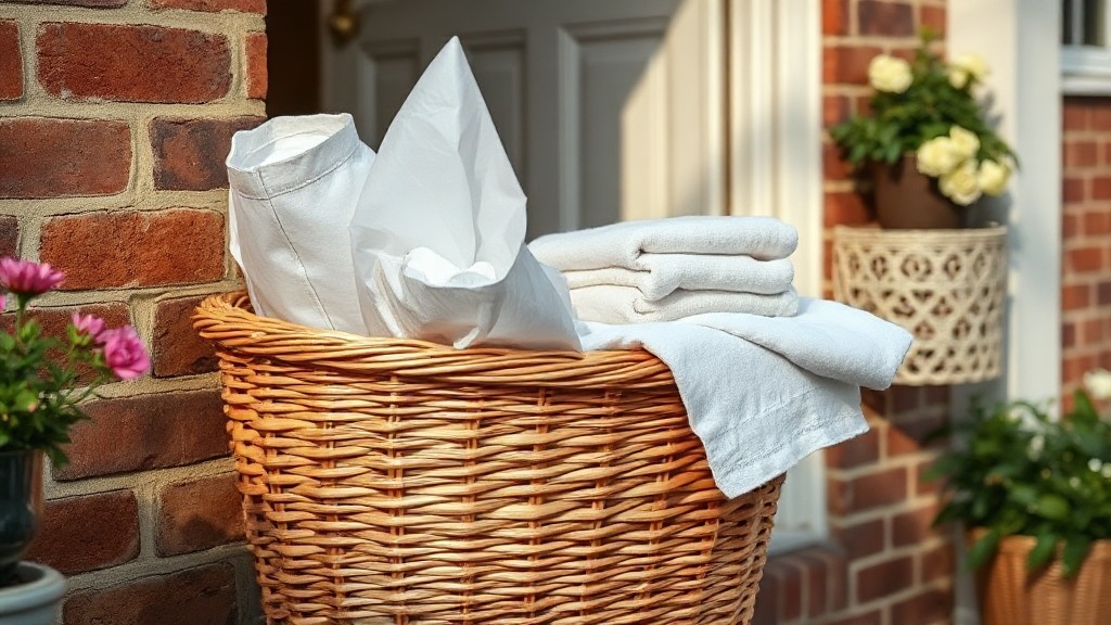 Delivery basket on a Thatcham doorstep